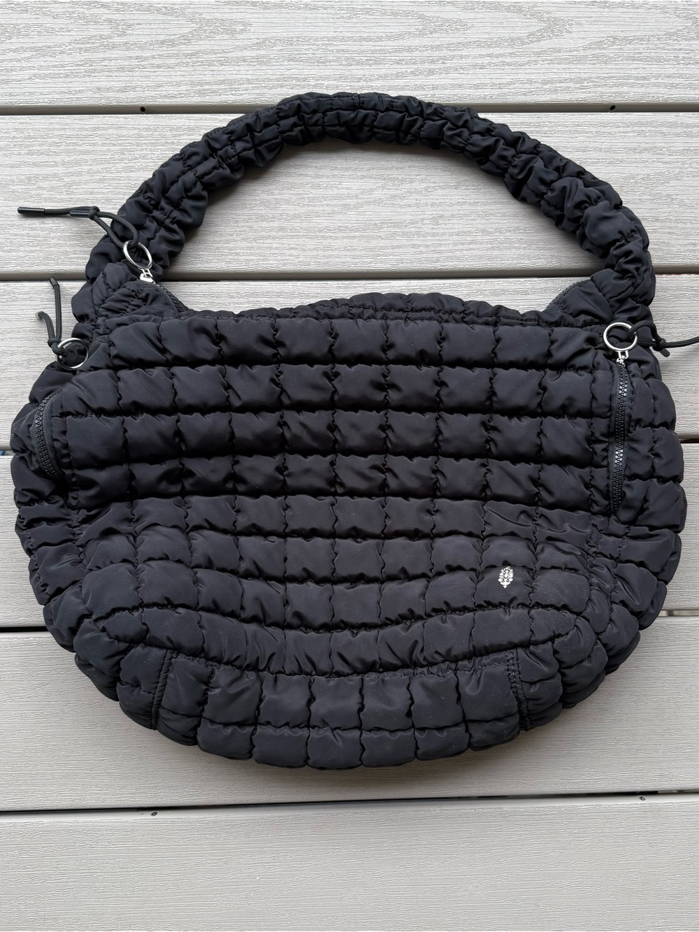 FP Movement by Free People Quilted Carryall Bag in Black